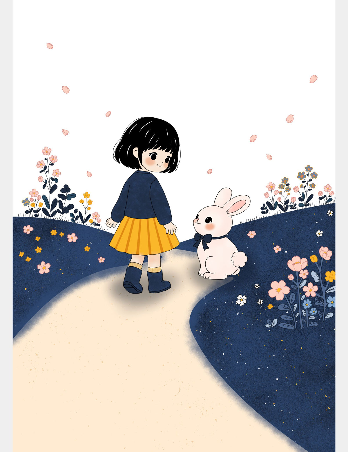 Bella and Bun Flower Trail Poster | Bella the Sunshine Girl