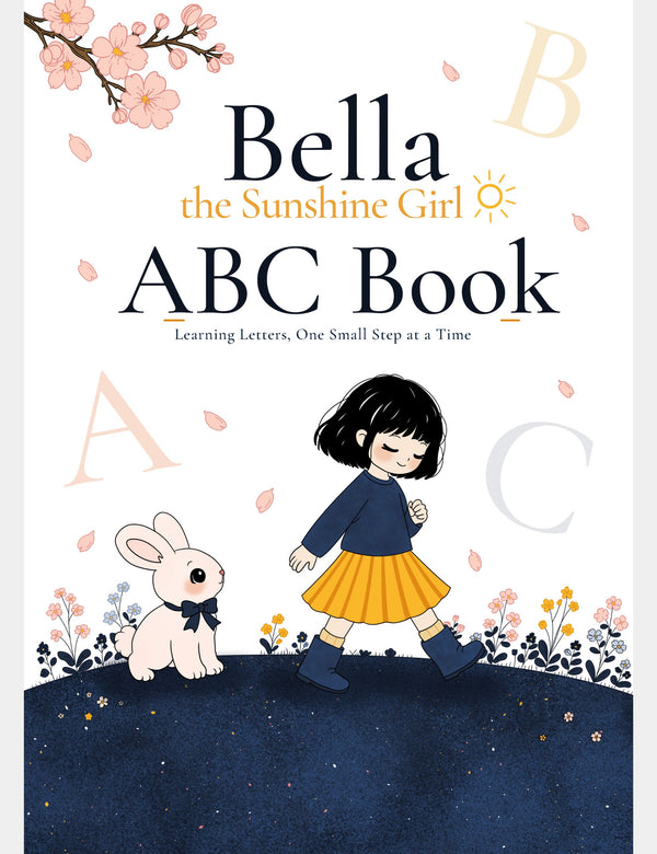 Bella the Sunshine Girl ABC Alphabet Poster for Kids