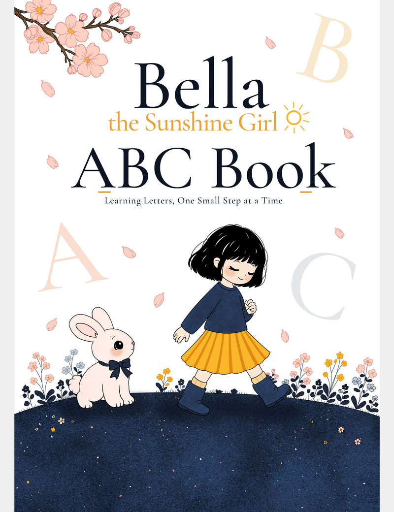 Bella the Sunshine Girl ABC Alphabet Poster for Kids