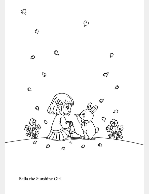 Free Bella the Sunshine Girl Coloring Page | Bella & Bun